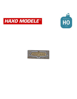 Plaque frontale "AQUITAINE" moderne (année 70) HO Haxo Modèle HM44180  - Maketis