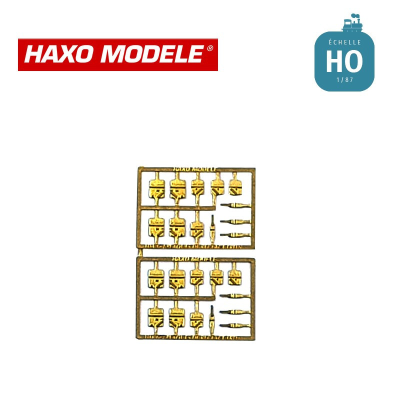 Plaque réglage de frein 3 modèles différents x 4 HO Haxo Modèle HM44034  - Maketis