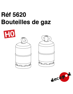 Gasflaschen (24 St) H0 Decapod 5620 - Maketis