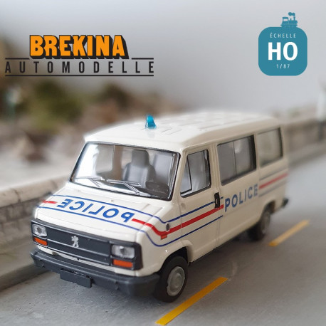 Peugeot J5 Minibus 1982 Police HO Brekina 7166 - Maketis