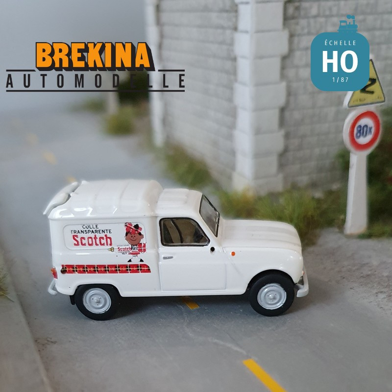 Renault 4L fourgonnette 1961 Scotch HO Brekina 2454 - Maketis