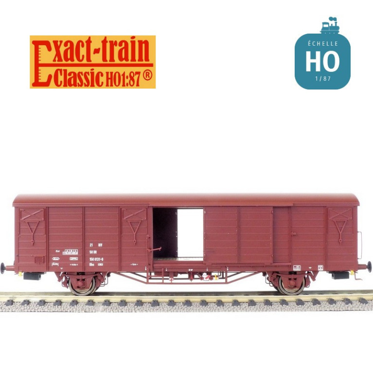 Wagon couvert DR Gbs [1500] porte avec renforts Ep IVc HO Exact-Train EX20485- Maketis