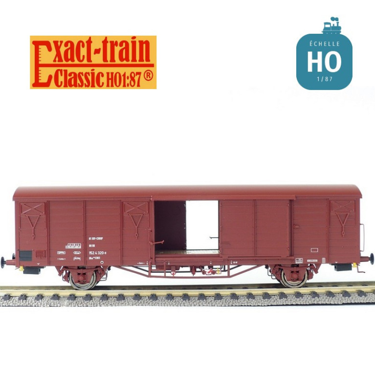 Wagon couvert DB Gbs 258 porte avec renforts Ep VI HO Exact-Train EX20709- Maketis