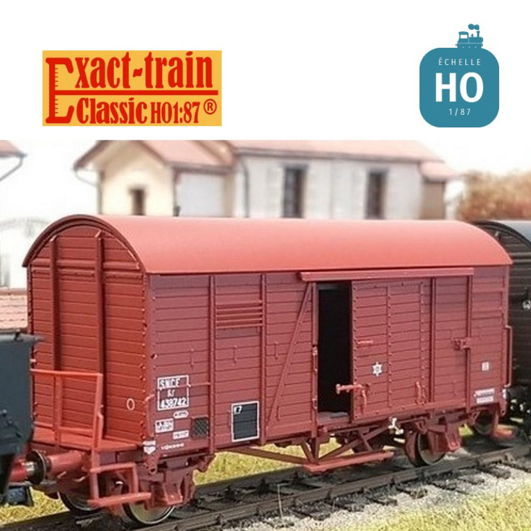 Wagon couvert Oppeln SNCF plate-forme serre-frein rouge Ep III HO Exact-train EX20785 - Maketis Wagon couvert Oppeln SNCF plate-forme serre-frein rouge Ep III HO Exact-train EX20785 - Maketis