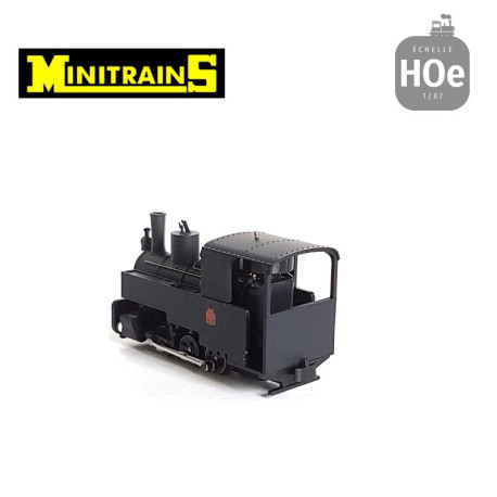 Locomotive vapeur 030 T Decauville Progrès noire H0e Minitrains 1083 - Maketis