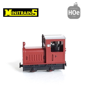 Locotracteur diesel Gmeinder Loco rouge H0e Minitrains 5012 - Maketis