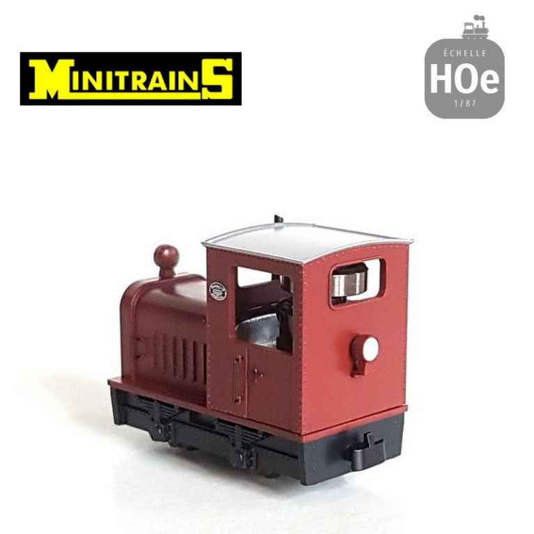 Locotracteur diesel Gmeinder Loco rouge H0e Minitrains 5012 - Maketis