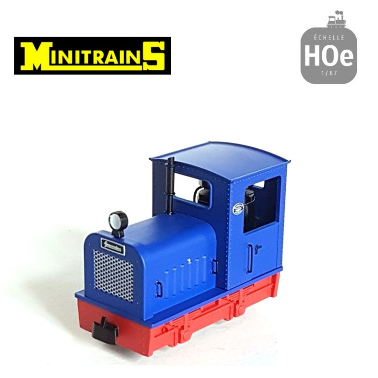 Locotracteur diesel Gmeinder Loco bleu H0e Minitrains 5013 - Maketis