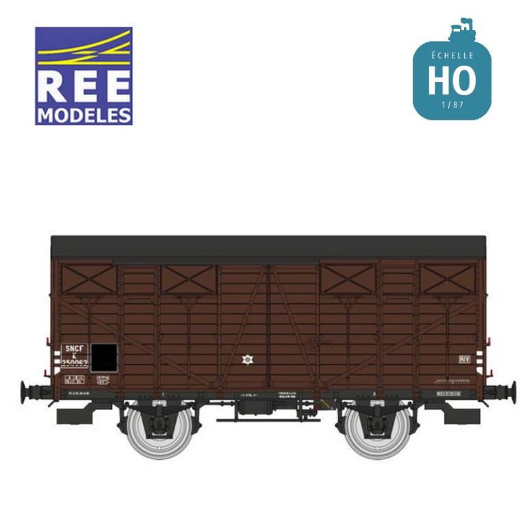 Wagon couvert OCEM 19 SNCF Ouest SNCF EP IIIb HO REE WB-690 - Maketis