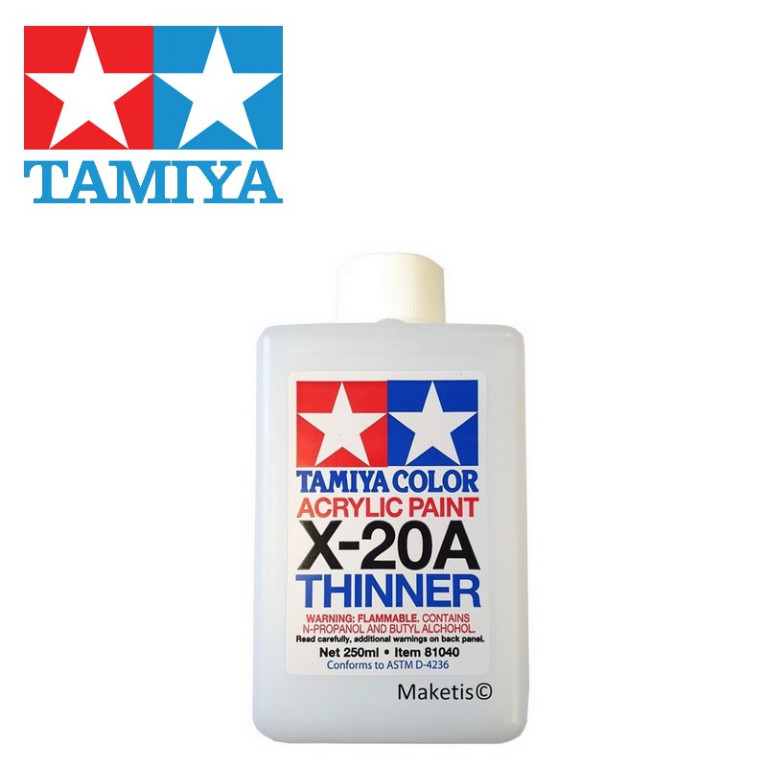 Tamiya X-20A Diluant peinture acrylique 250 ml - TAMIYA 81040