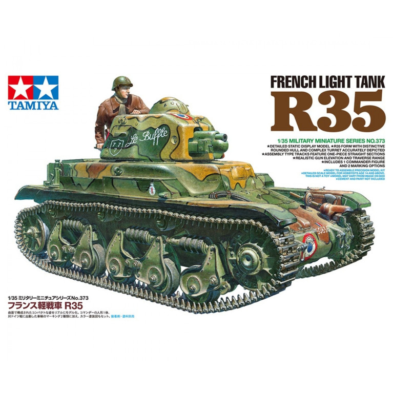 Char léger français R35 1/35 Tamiya 35373 - Maketis Char léger français R35 1/35 Tamiya 35373 - Maketis