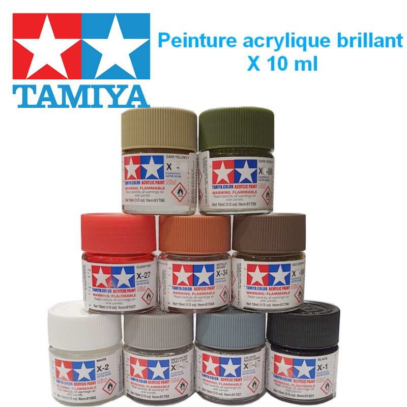 Peinture Acrylique brillant Tamiya X 10 ml