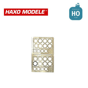 Hublots de dégivrage basculant pour engins moteurs 8 pcs HO Haxo Modèle HM44138  - Maketis