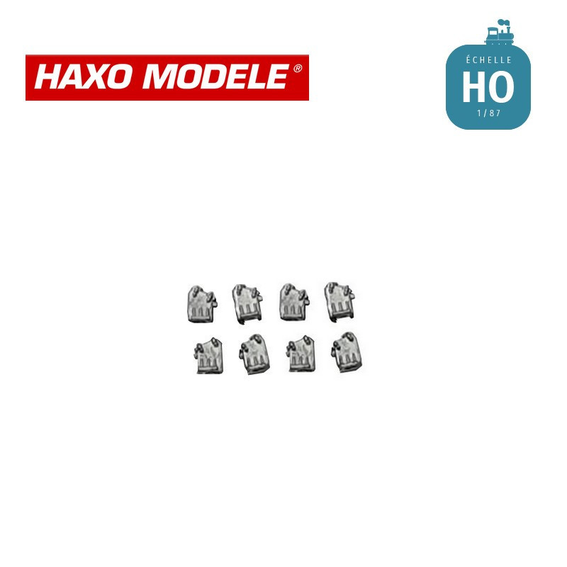 Boites d'essieux U1A Ocem 8 pcs HO Haxo Modèle HM44002  - Maketis