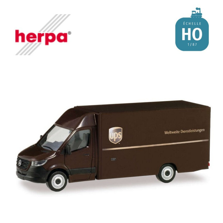 Camionnette Mercedes Benz Sprinter UPS HO Herpa 095143 - Maketis Camionnette Mercedes Benz Sprinter UPS HO Herpa 095143 - Maketis