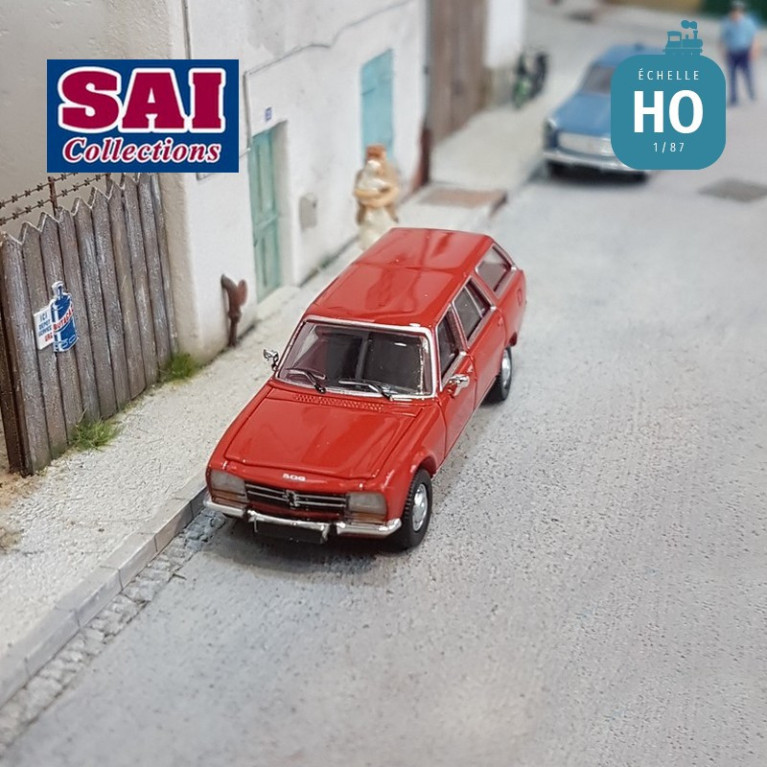 Peugeot 504 break 1978, rouge (PCX870027) HO SAI 2343 - Maketis