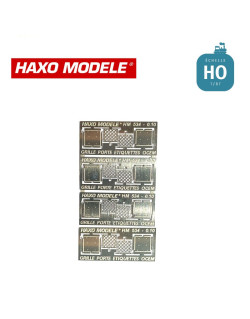 Cadre porte étiquette avec grille ouvrante type OCEM jusque années 50 8 pcs HO Haxo Modèle HM44133