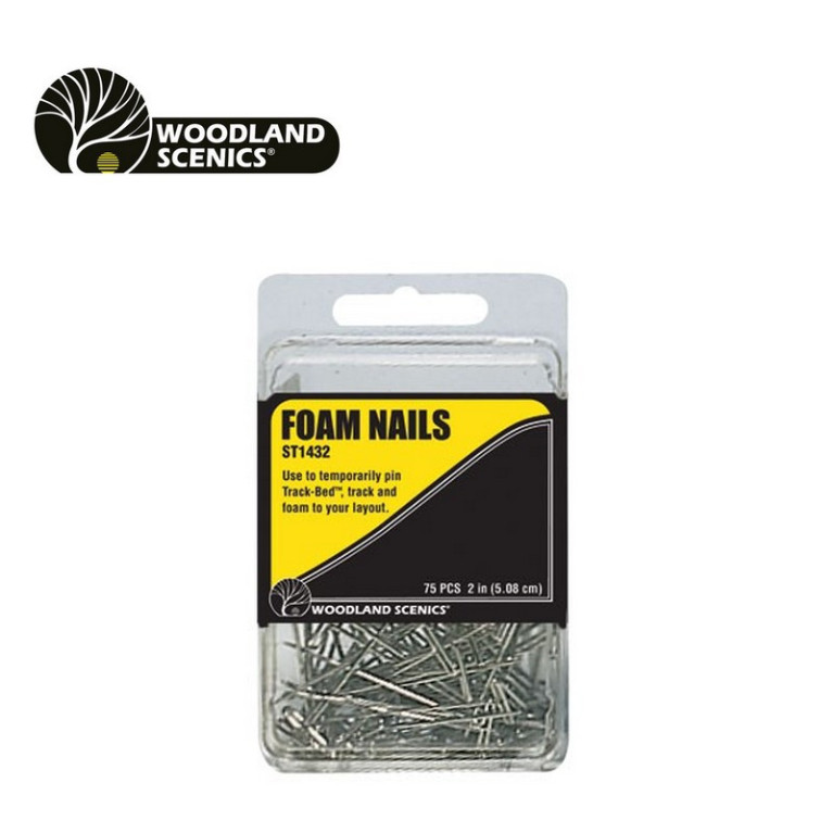 Agrafes de fixation 5 cm 75 pcs Woodland Scenics WST1432 - Maketis Agrafes de fixation 5 cm 75 pcs Woodland Scenics WST1432 - Maketis