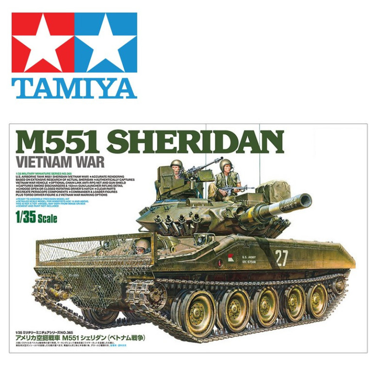 Char M551 Sheridan Vietnam 1/35 Tamiya 35365 Char M551 Sheridan Vietnam 1/35 Tamiya 35365