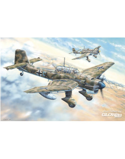 Avion de combat allemand Junkers Ju-87R Stuka WWII 1/24 Trumpeter 2423-Maketis