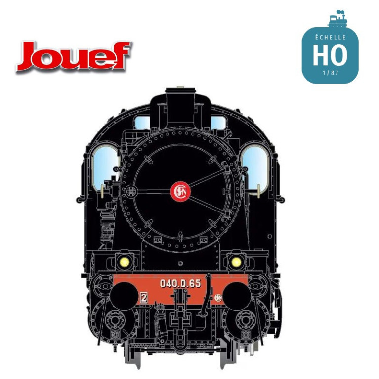 Locomotive à vapeur 040D SNCF Ep III Digital sonore HO Jouef HJ2417S - Maketis