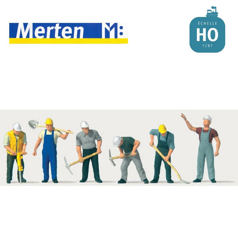 Ouvriers du bâtiment HO Merten 212573 - Maketis