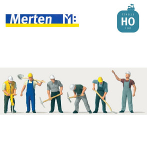 Ouvriers du bâtiment HO Merten 212573 - Maketis