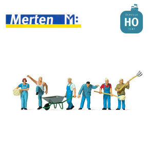 Fermiers modernes HO Merten 212560 - Maketis