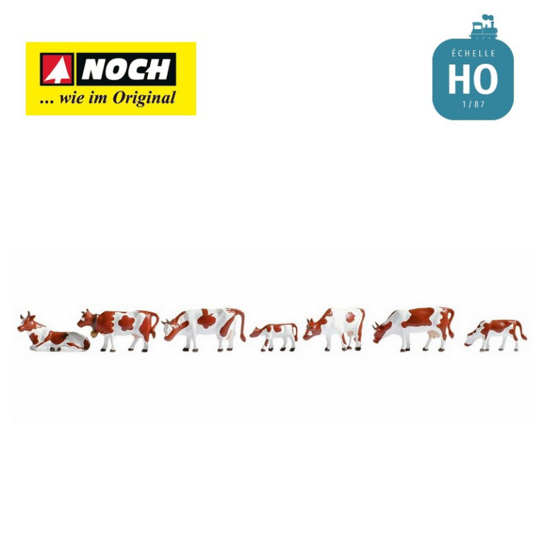 Vaches, brunettes-blancs HO Noch 15723-Maketis Vaches, brunettes-blancs HO Noch 15723-Maketis
