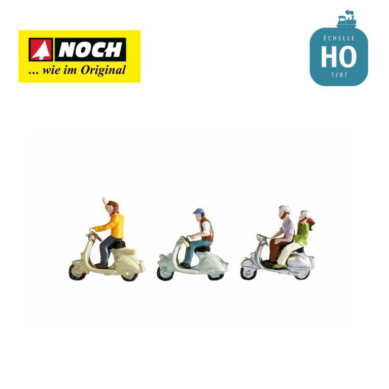 Scootéristes HO Noch 15910-Maketis Scootéristes HO Noch 15910-Maketis