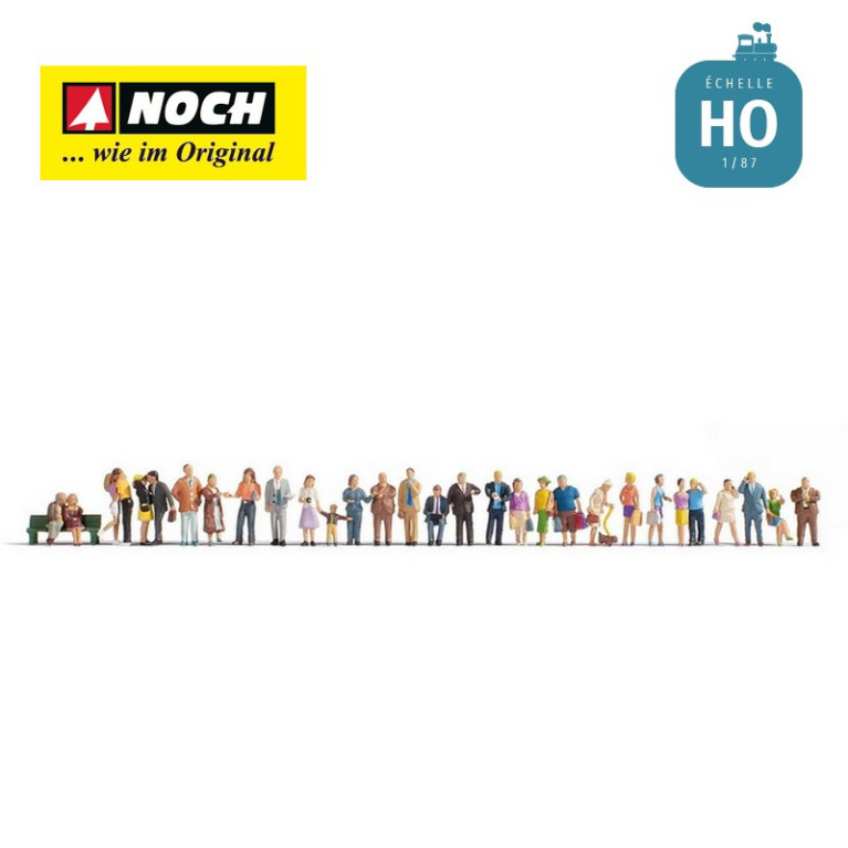 Méga-set 30 figurines "En ville" HO Noch 16043-Maketis Méga-set 30 figurines "En ville" HO Noch 16043-Maketis