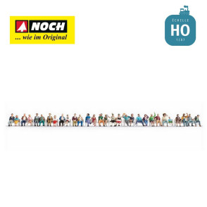 Méga-set 30 figurines "Gens assis" HO Noch 16045-Maketis