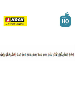 Méga-set 30 figurines "Voyageurs sans pieds" HO Noch 16050-Maketis