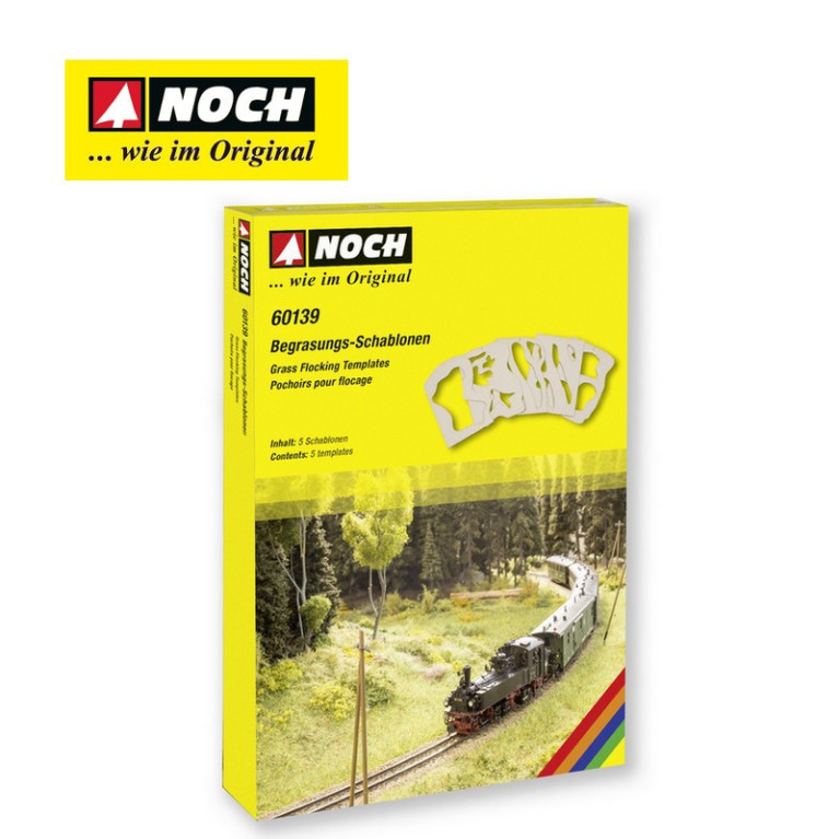 Pochoirs pour flocage 5Pcs Noch 60139 - Maketis Pochoirs pour flocage 5Pcs Noch 60139 - Maketis