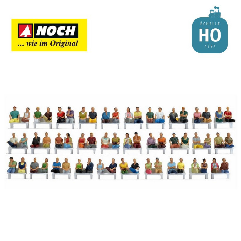 Méga-Set économique « Passagers assis » H0 Noch 16072- Maketis Méga-Set économique « Passagers assis » H0 Noch 16072- Maketis