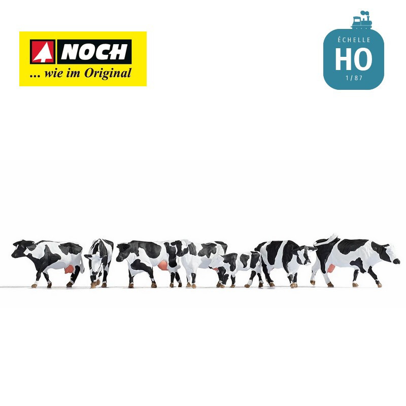 Vaches, noir et blanc HO Noch 15725-Maketis