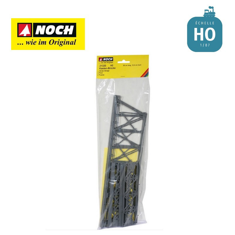  Pont droit en treillis haut 36 cm HO Noch 21320-Maketis