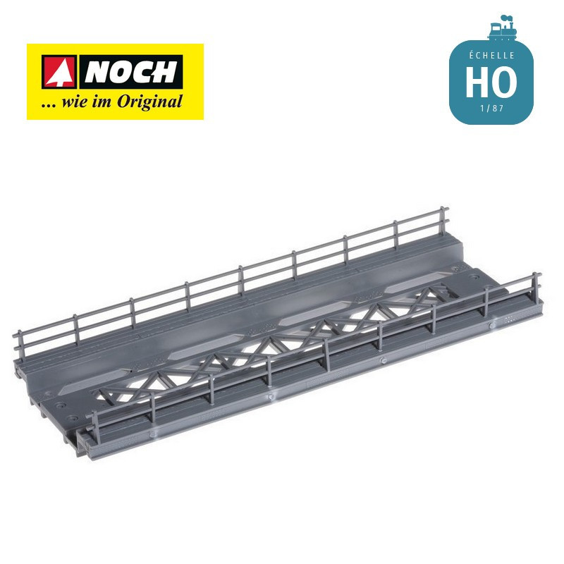 Pont droit métallique 18 cm HO Noch 21340-Maketis