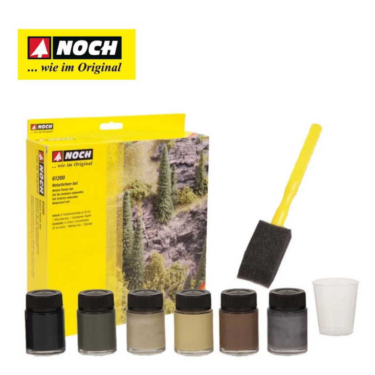 Set de couleurs naturelles pour rochers Noch 61200-Maketis