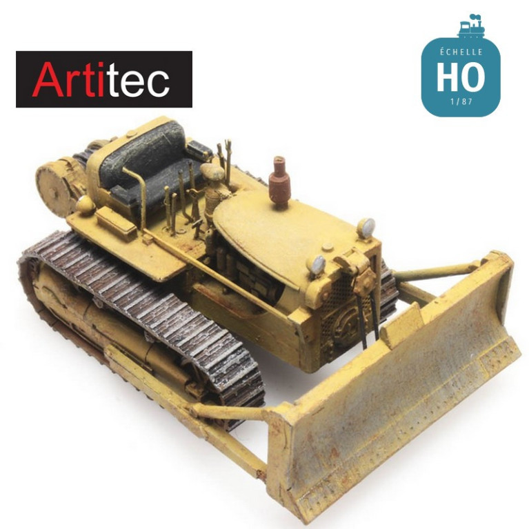 Bulldozer D7 jaune HO Artitec REE 387339 Bulldozer D7 jaune HO Artitec REE 387339