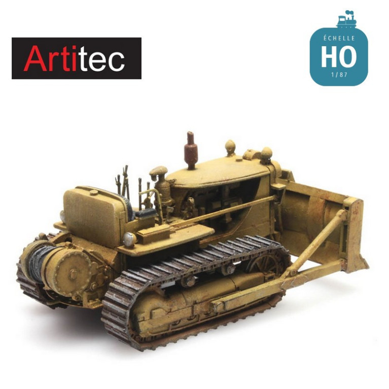 Bulldozer D7 jaune HO Artitec REE 387339 Bulldozer D7 jaune HO Artitec REE 387339
