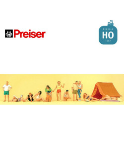 Au camping HO Preiser 10538- Maketis