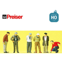 Joueurs de pétanque HO Preiser 10508