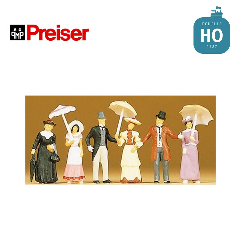 Passants 1900 HO Preiser 12139- Maketis