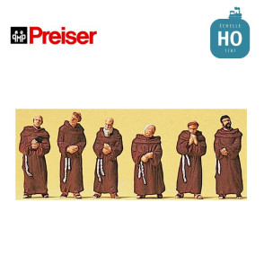 Moines Franciscains HO Preiser 10198 - Maketis