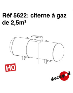 Citerne à gaz de 2.5m3 HO Decapod 5622-Maketis
