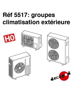 Groupe de climatisation extérieure (5 pcs) HO Decapod 5517-Maketis