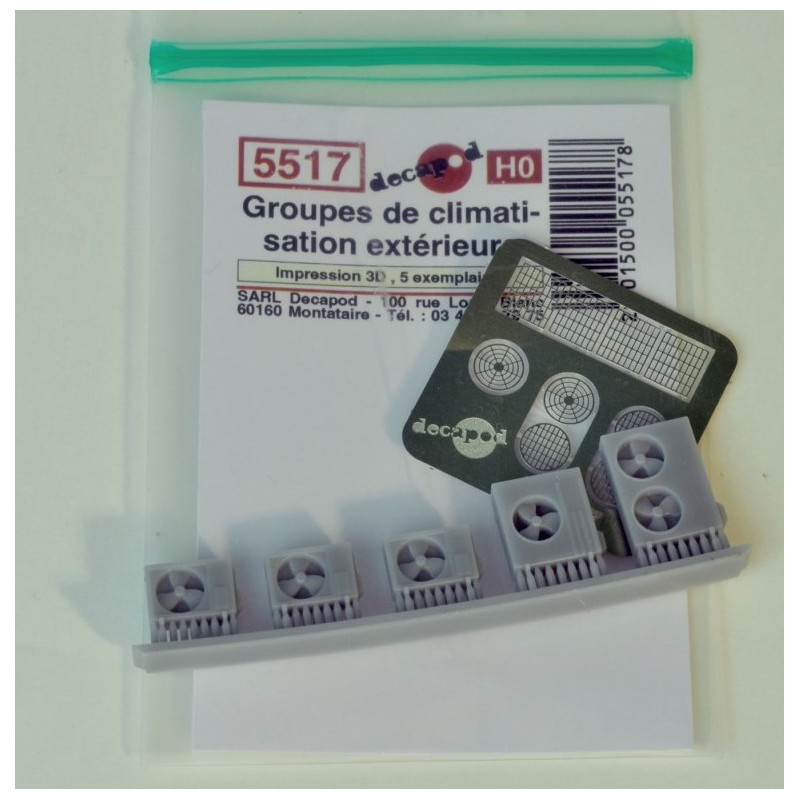Groupe de climatisation extérieure (5 pcs) HO Decapod 5517-Maketis