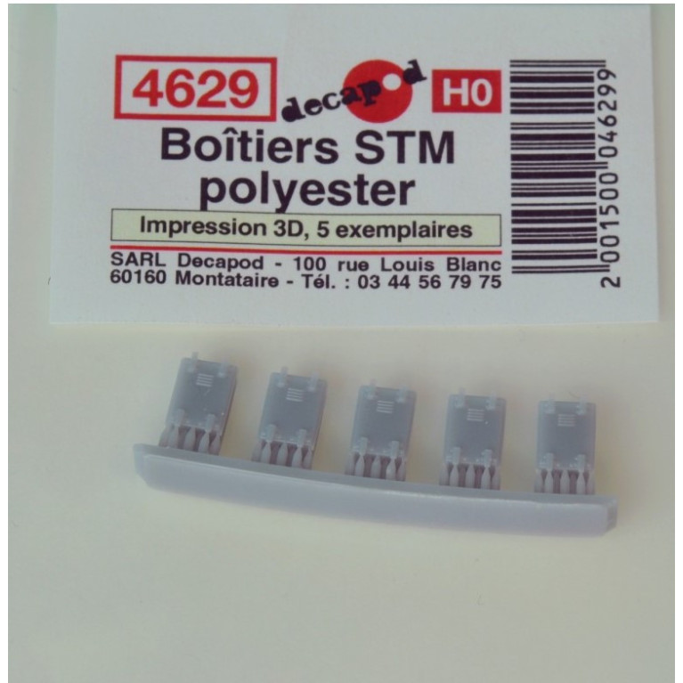 Boîtiers STM polyester (5 pcs) HO Decapod 4629-Maketis