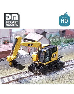 Pelle hydraulique rail/route CAT Caterpillar M323F HO Diecast 85612 - Maketis
